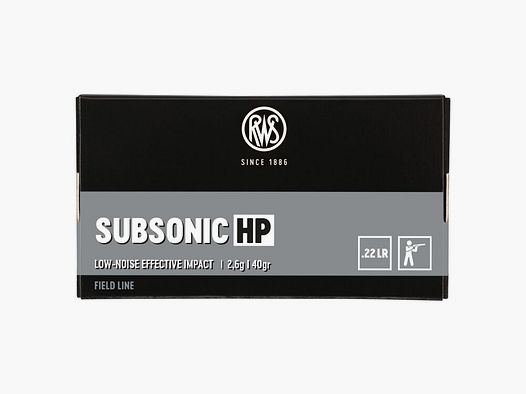 RWS 40grs SUBSONIC HP 50STK .22lr