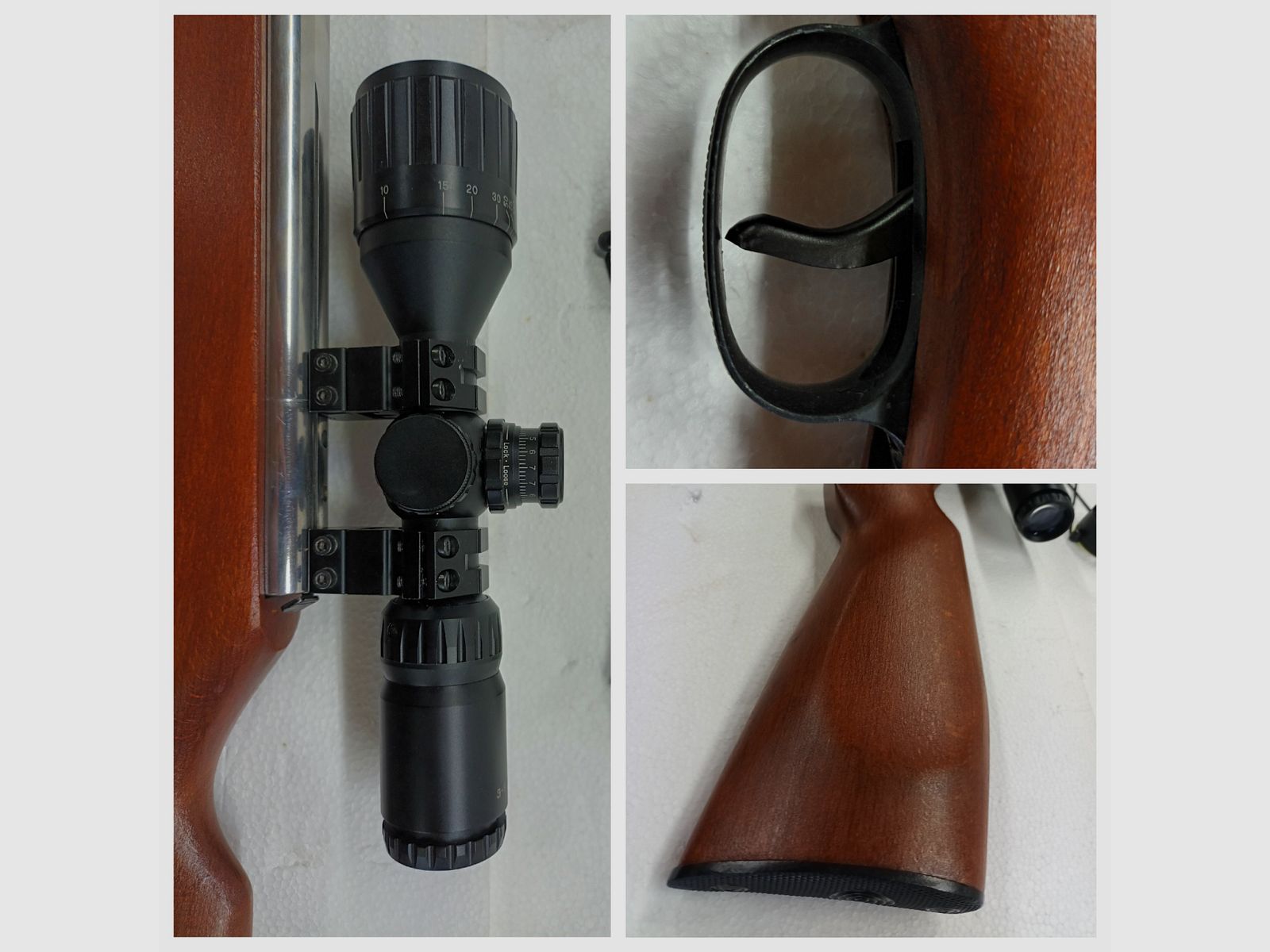 Weihrauch HW50 incl. scope 3-9x40 AOCE - PIEZA ÚNICA rifle de aire de alto brillo - TOP, imagen 3 de 5
