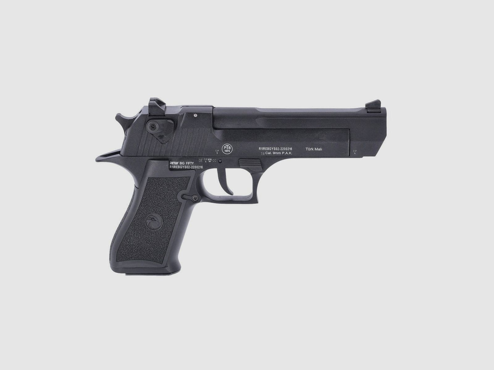 Retay Big Fifty Pistolet à Blanc 9 mm P.A.K Noir, image 2 sur 3