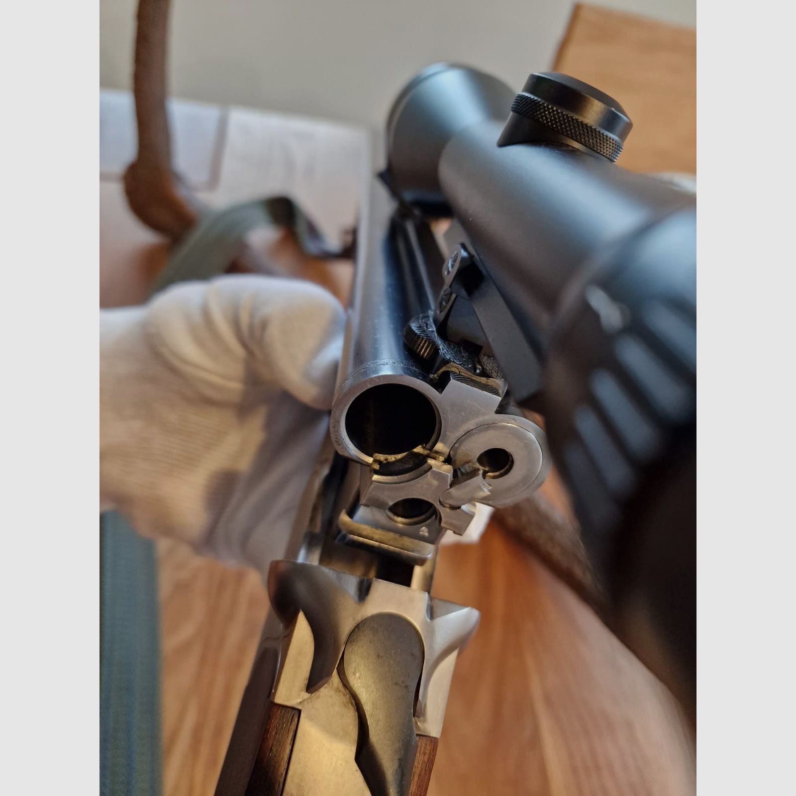 Krieghoff Plus Drilling mit EL 7x57R 12/70 22. Hornet
