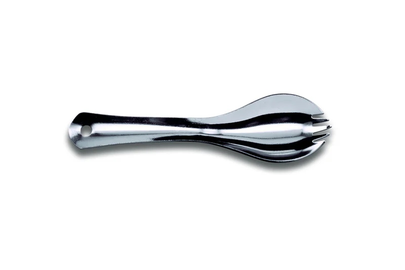 Polished stainless steel forks for C.A.C. knife