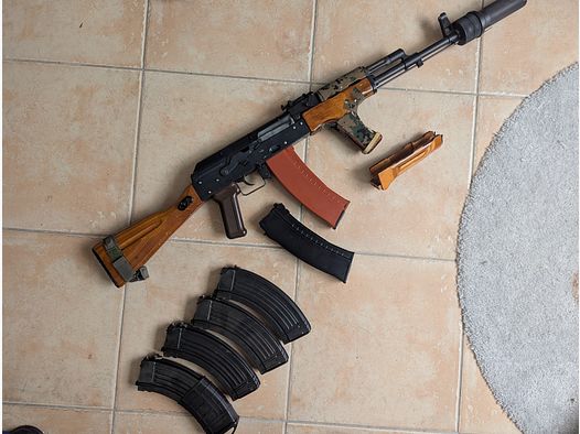 Real wood steel AK GBBR