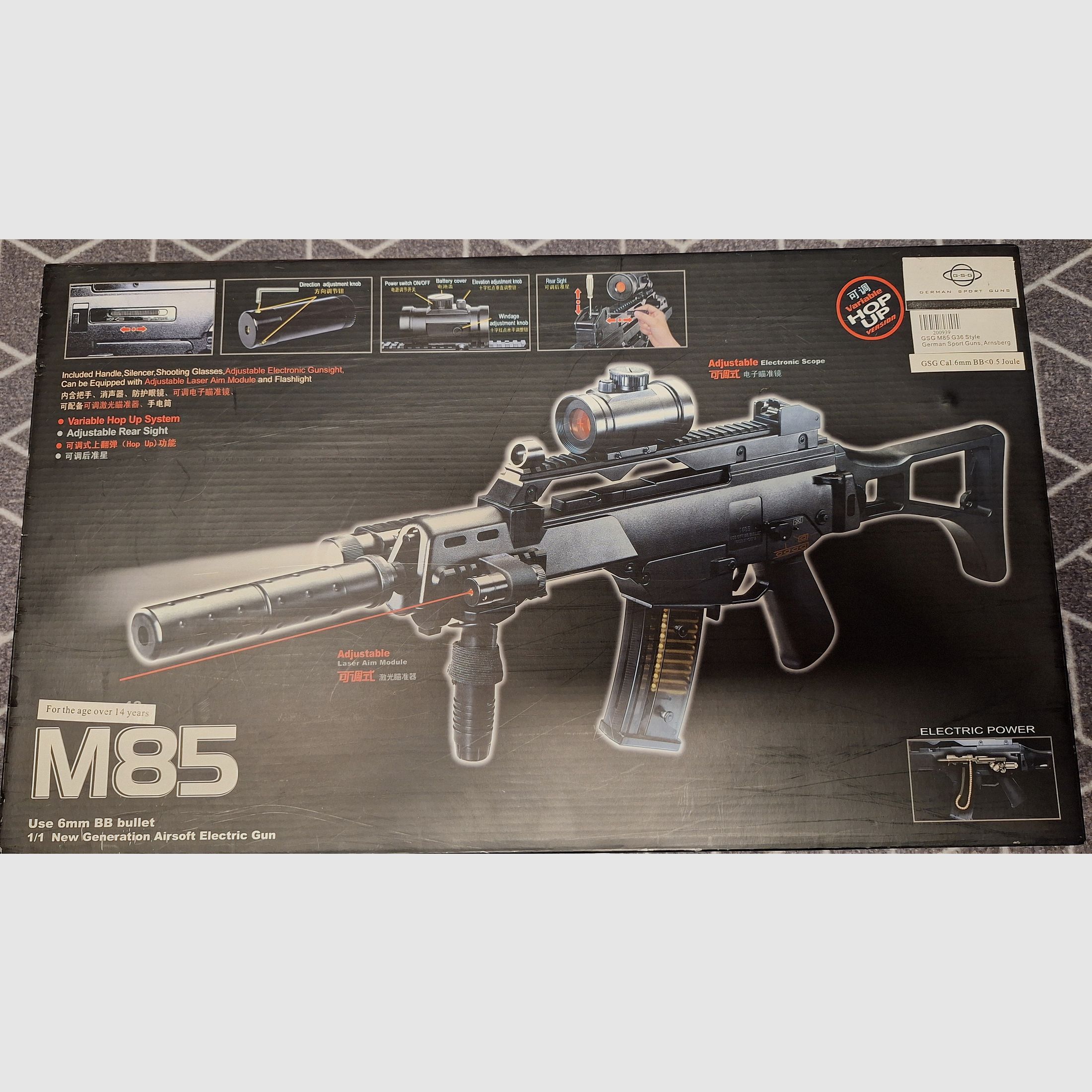 M85 G36 Stil GSG AEG 6mm BB "VOLL AUTO" Ab 14 Jahren!