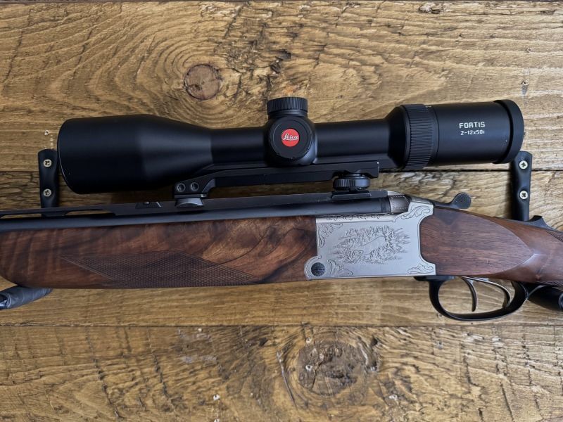 Krieghoff Ultra Bockbüchsflinte BBF 5,6x50R Mag. 20/76 inkl. Leica Fortis 2-12x50