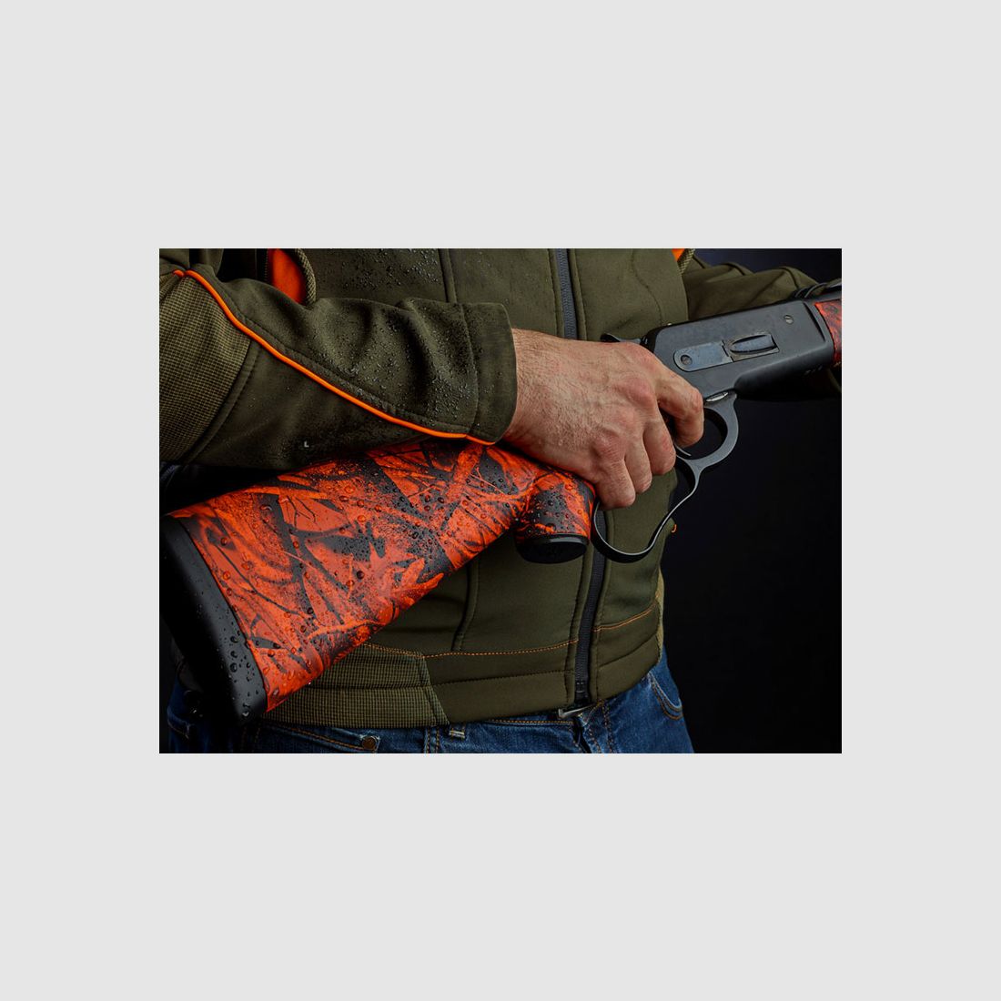 BÜCHSE – PEDERSOLI 86/71 LEVER ACTION BOARBUSTER HV-1 CAMO 19″ Kal. 45/70, Bild 8 von 9