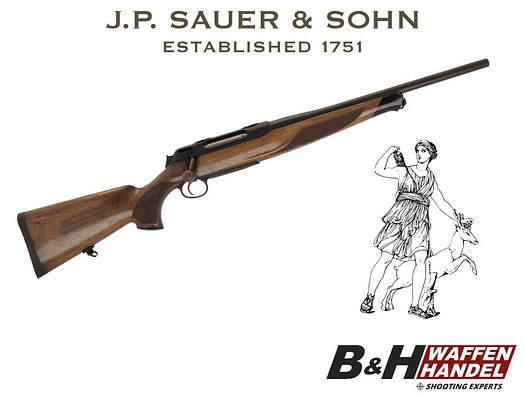 Sauer & Sohn	 S404 Artemis Damenbüchse | Lauflänge 47cm | Schalldämpfergewinde | Repetierer Jagd (vgl. 505)
