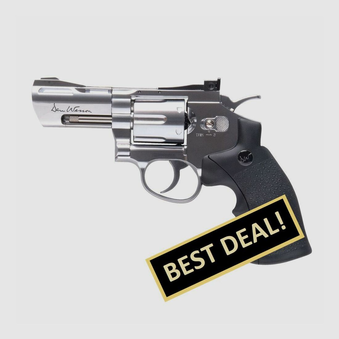 Dan Wesson 2.5" Silver 4.5mm BB Air Pressure CO2