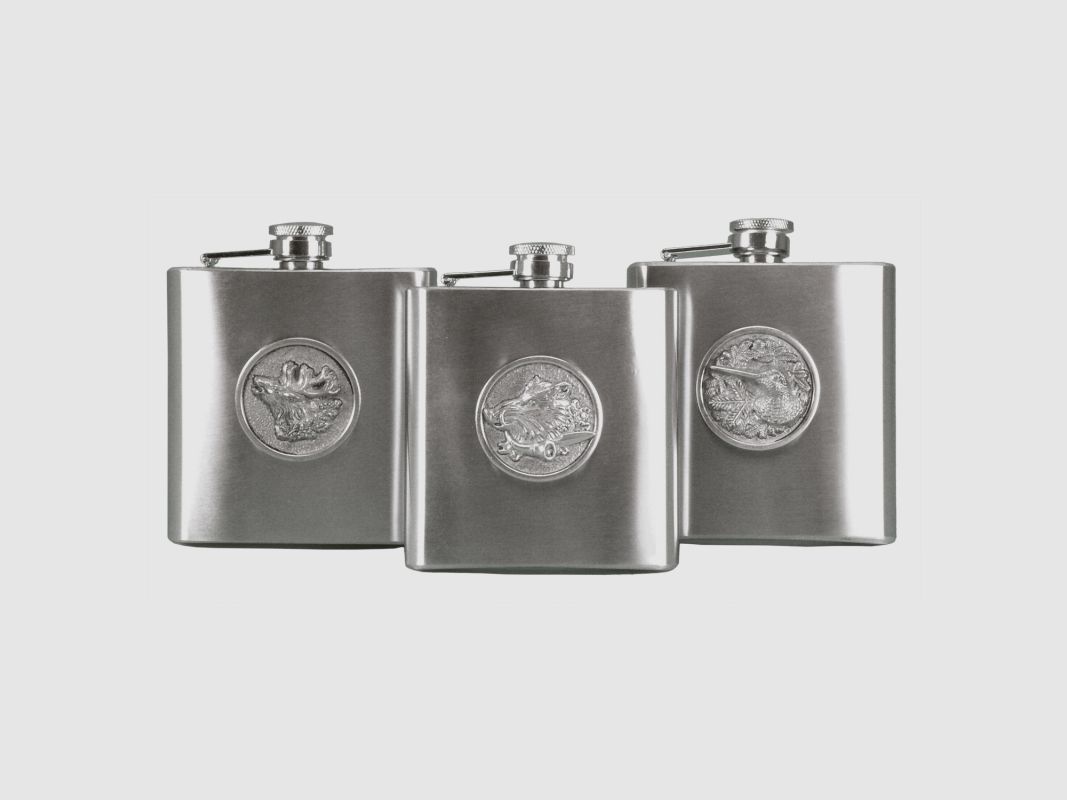 RVS FLACON MET HERTENKOP 180 ML