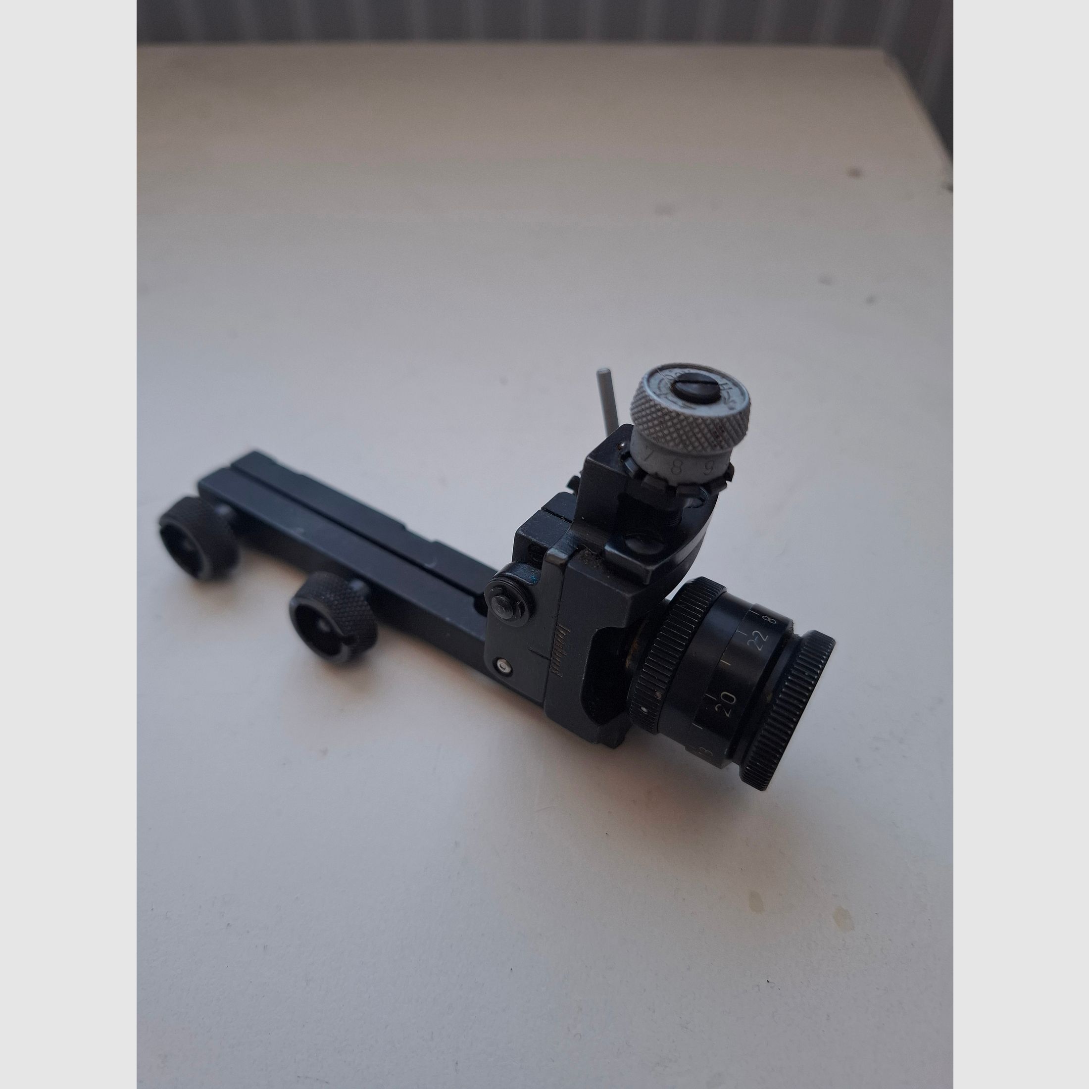 Anschütz Diopter 6705 plus Gehmann Irisblende 8-22 Diopterscheibe D75 Diopterblende