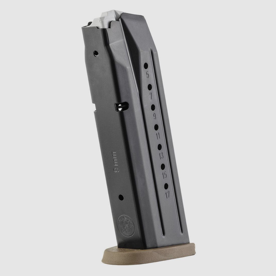 Metallmagazin SMITH & WESSON M&P 17R (braune Basis) - 9MM., Bild 1 von 2
