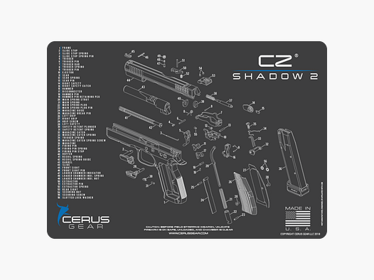 Cerus Gear Reinigungsmatte Spaccato CZ Shadow 2