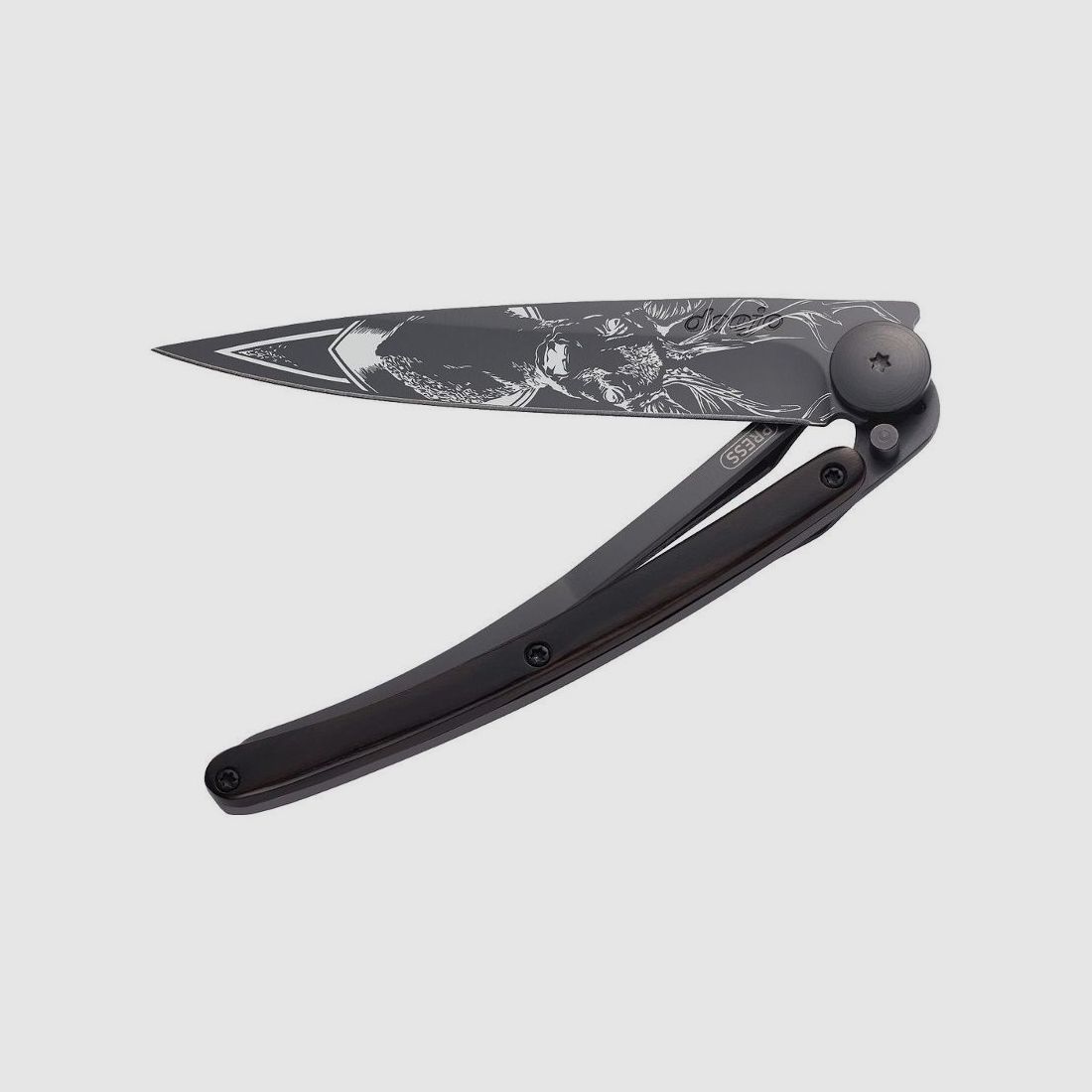 Deejo Pocket Knife Ebony | Deer, image 2 of 10