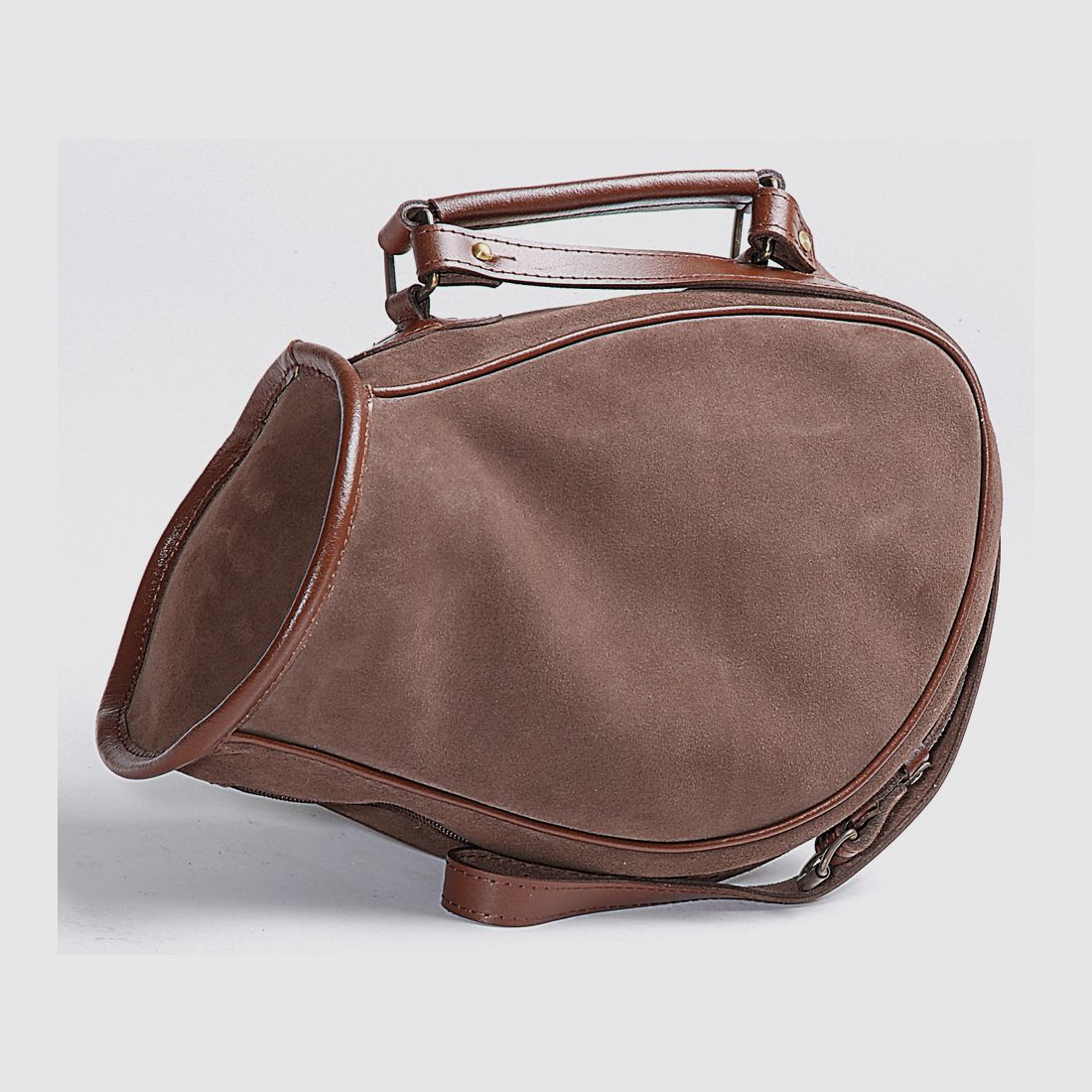 Suede case for hunting horns