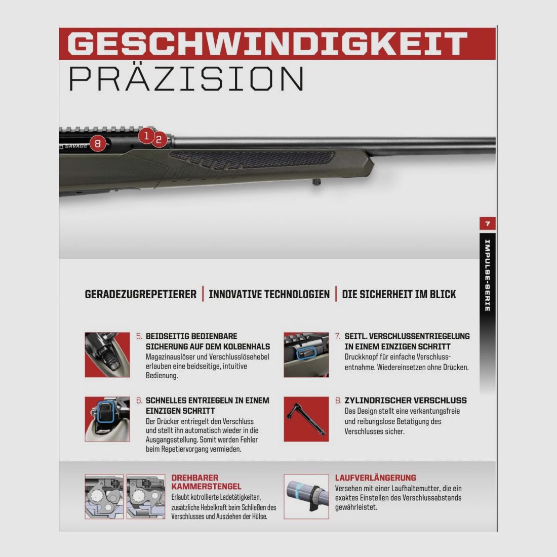 SAVAGE	 IMPULSE | Hog Hunter | für Links- und Rechtsschützen - Waffen Friedrichs