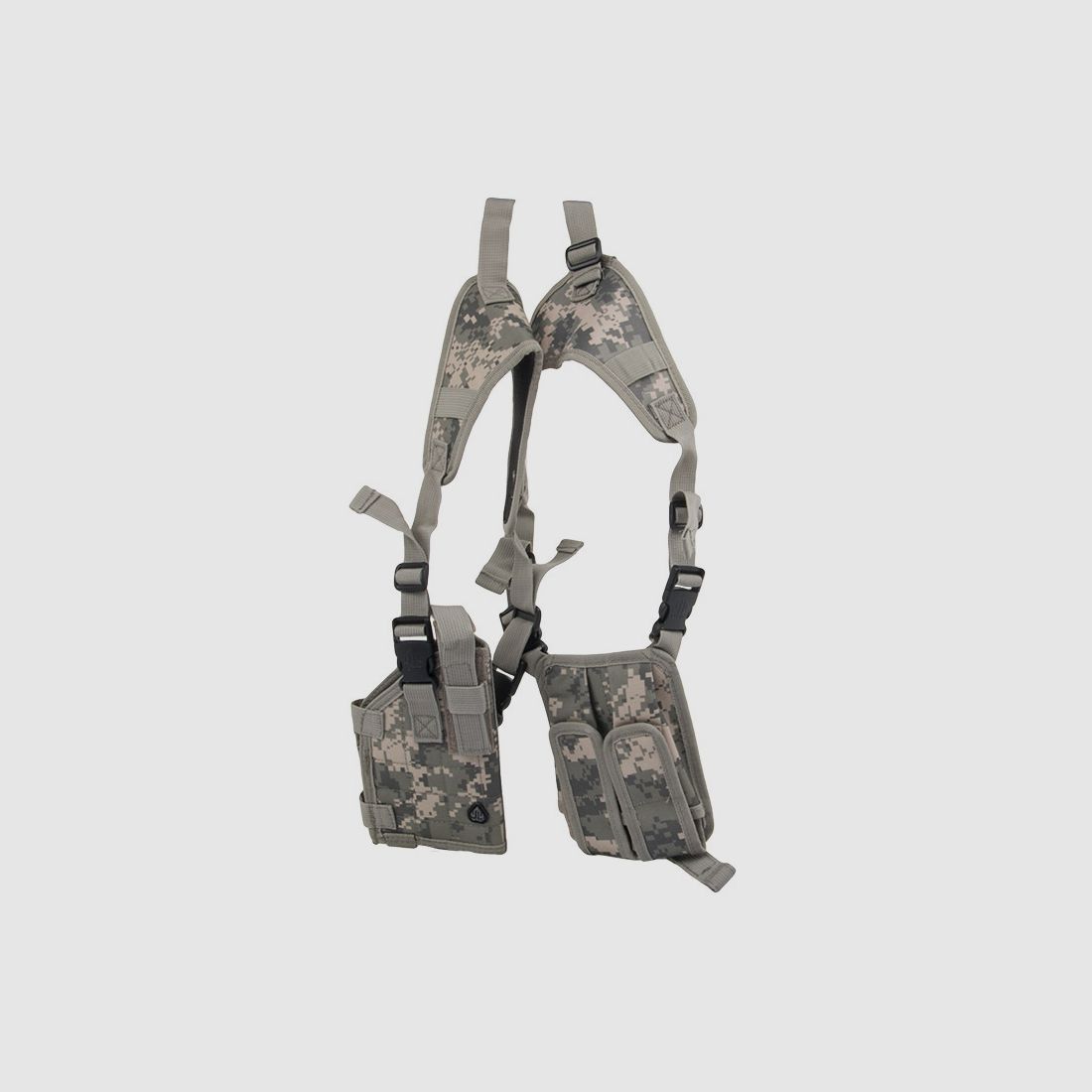 Vartikales Schnellziehholster Formholster Schulterholster UTG fĂĽr Pistolen Magazintaschen Army Digital AusfĂĽhrung