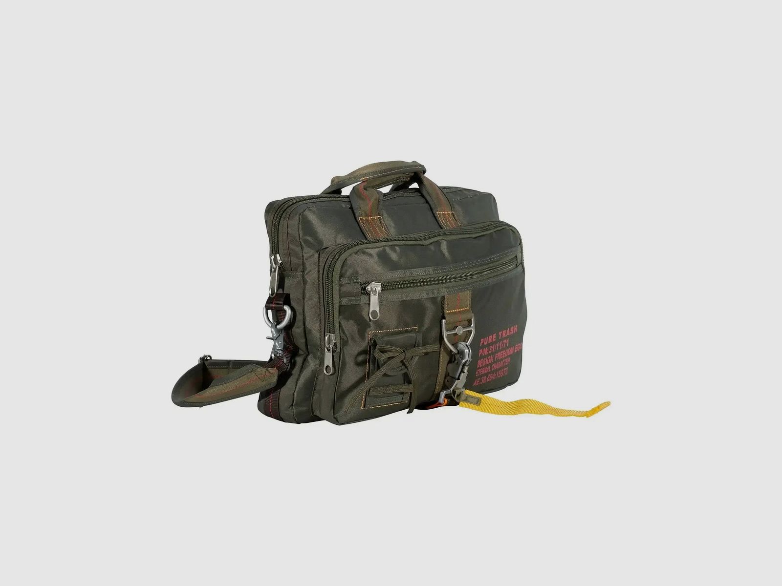 Pure Trash Pure Trash Handtasche Karabiner groß oliv