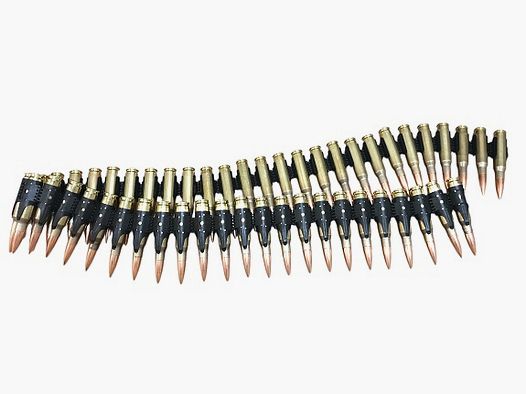 Ammunition Belt Dummy Rounds Caliber 7.62x51mm - original belt made from real components