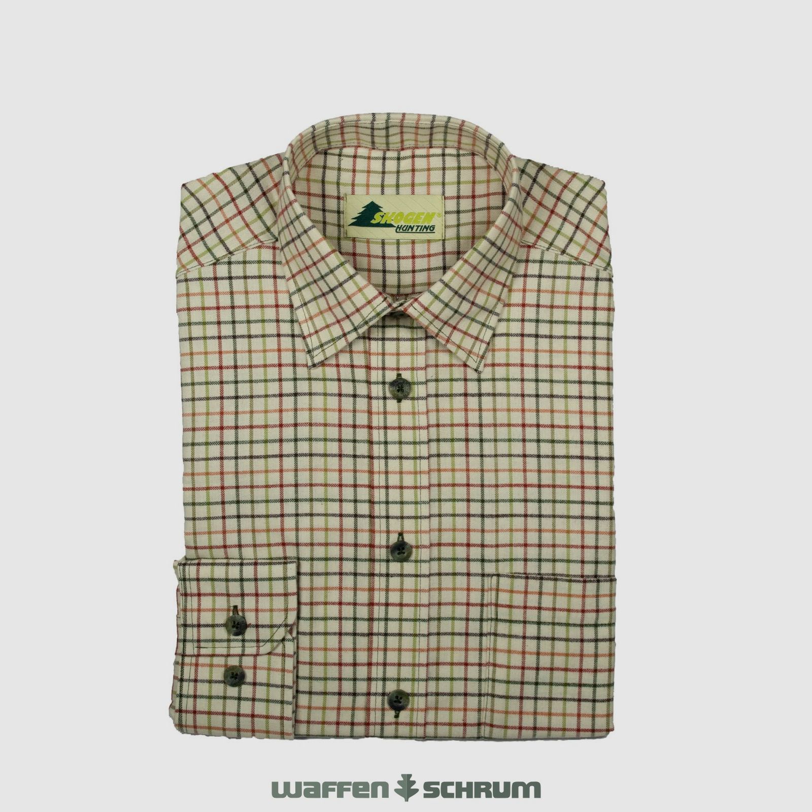 Skogen Hemd Kentkragen Beige