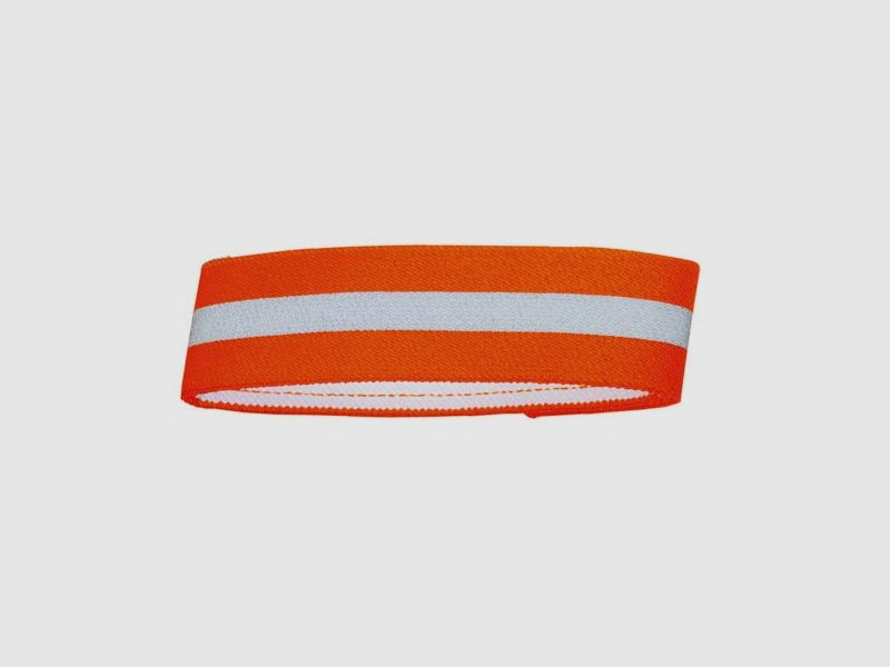 Hunter Warnband mit Klettverschluss Orange reflektierend – Größe: S