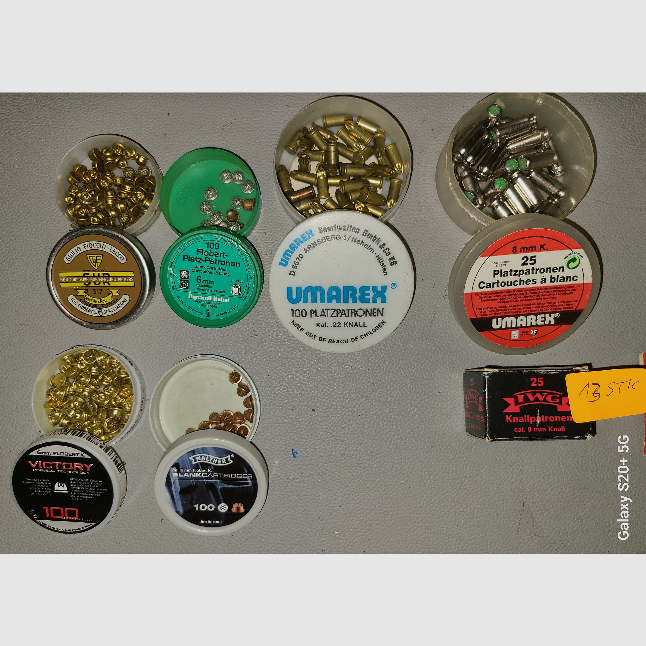 SAMMLUNG MUNITION cal. 6mm, 22, 8mm, 9mm, 35. PLATZ GAS, CS, PFEFFER, PYRO, SILVESTER, REVOLVER,PISTOLE, GEWEHR,  ALT, SAMMLER, SELTEN