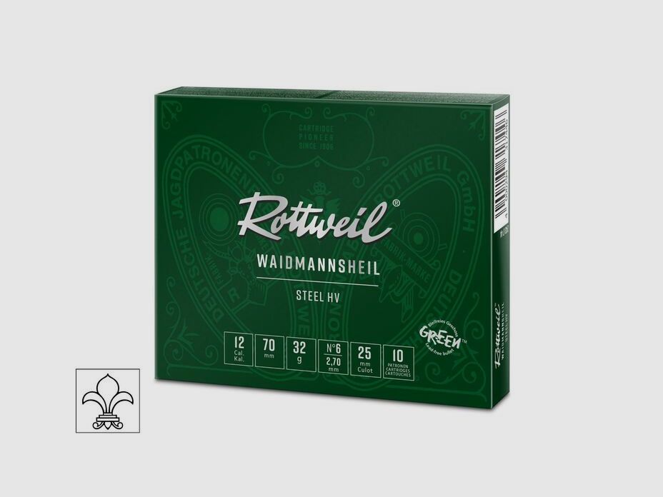Rottweil Waidmannsheil Steel HV 3,25 mm kaliber 12/70