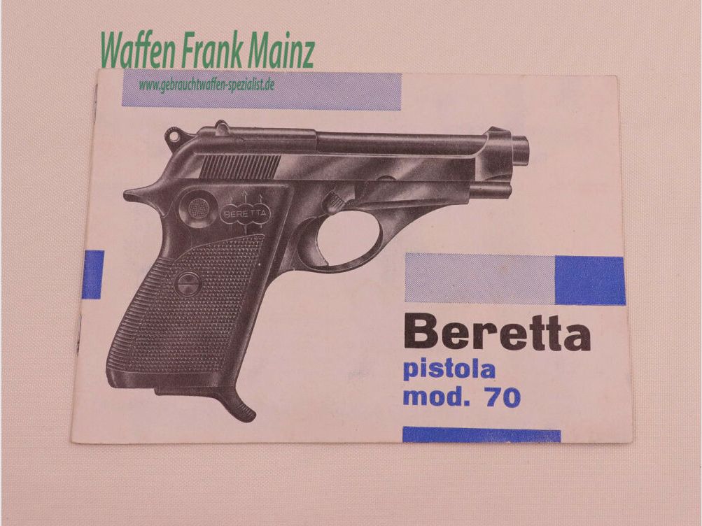 Beretta - Gardone/Italië Bedieningseisen Mod. 70