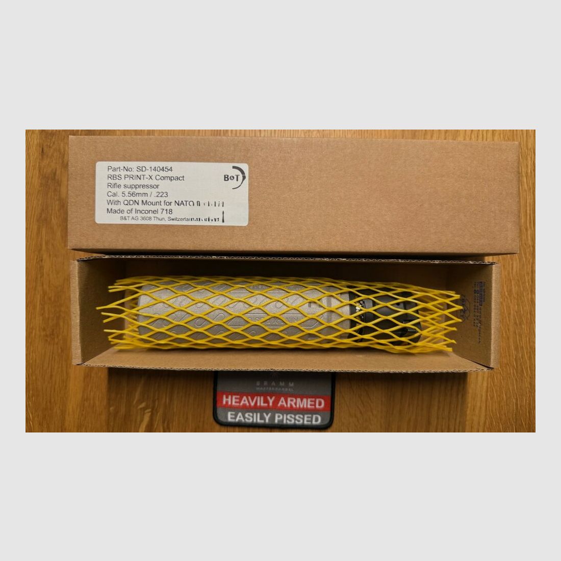 B&T AG Print-X RBS Compact, INCONEL .223 Remington, NATO