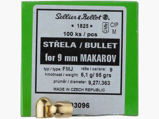 Sellier & Bellot Geschosse .363 6,2g/95grs. Vlm
