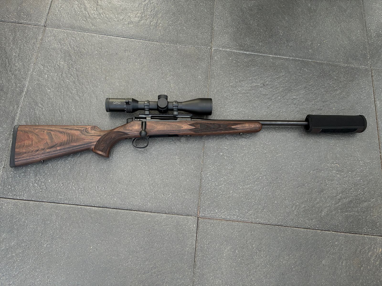 223. Rem Mauser M18 pure NEU mit GPO Glas + Schalldämpfer montiert