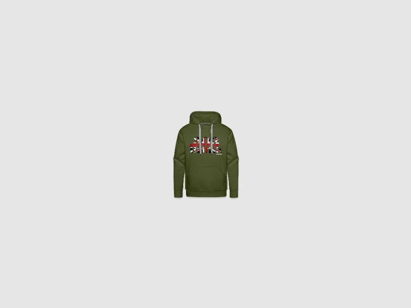 303 British - Männer Premium Hoodie Anthrazit