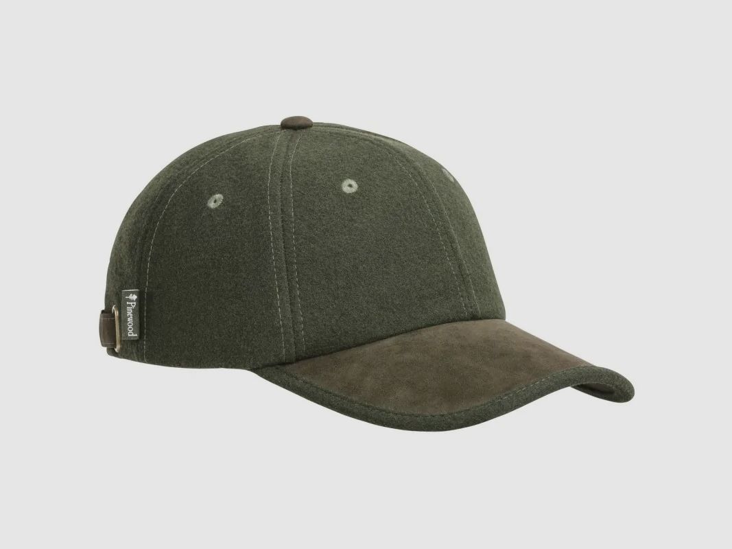 Men’s hunting cap Pinewood Edmonton Exclusive Cap Mossgren / Suede Brown