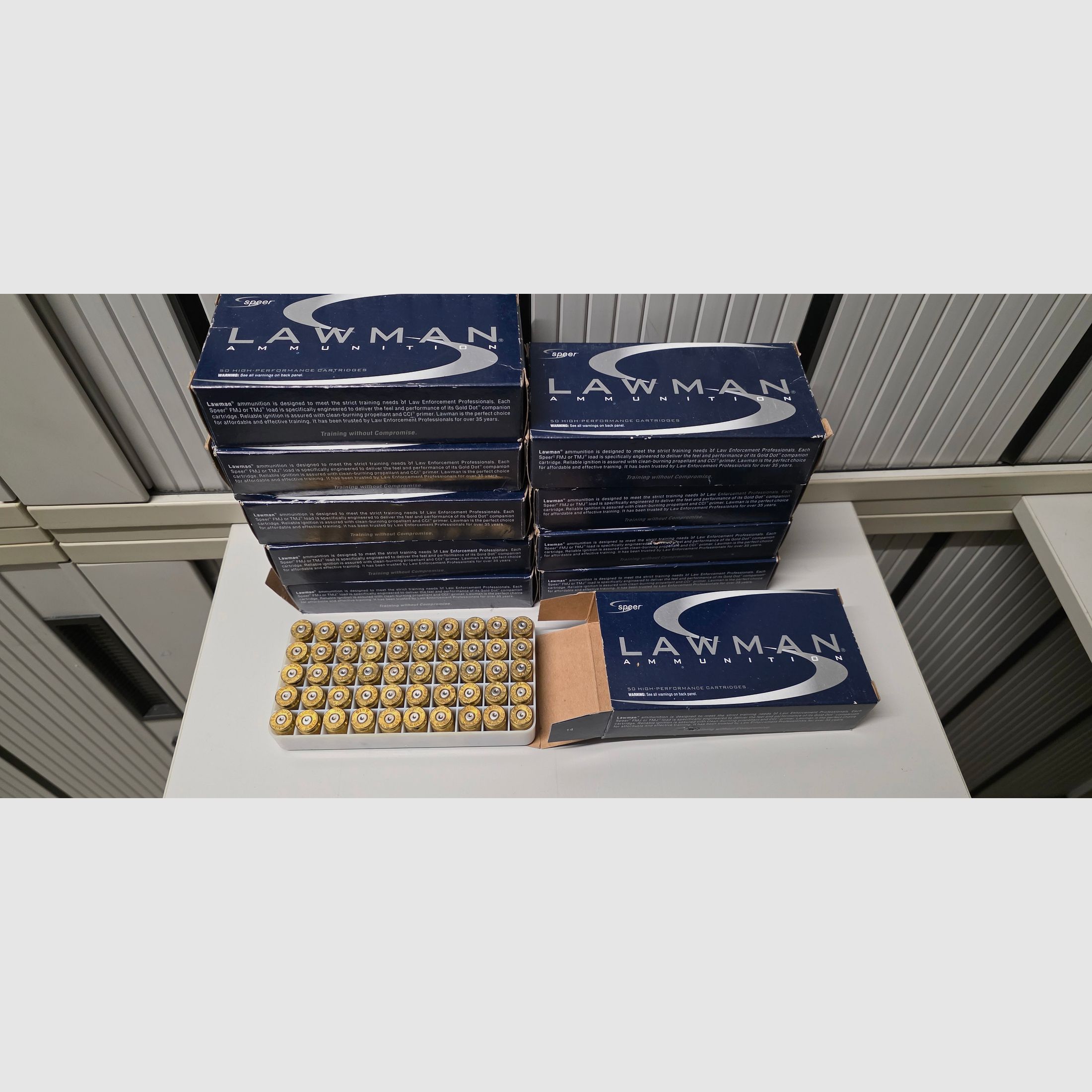 950 pieces. .45 ACP cases