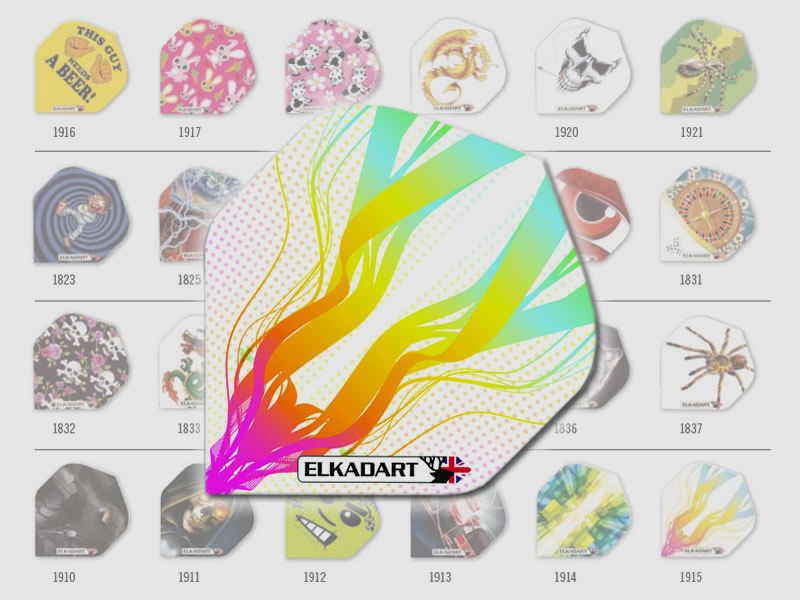 Elkadart Flights Rainbow Diamond Form 3 StĂĽck