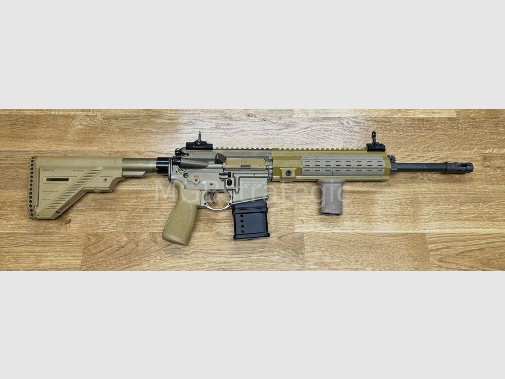 sportlich zugelassen! H&K MR223 A3 14,5" Lauf - SPORT - sandfarben halbautom. Büchse .223Rem - Heckler & Koch - viel Zubehör in BKA Beurteilung zugelassen! zivile Version H&K 416 G95