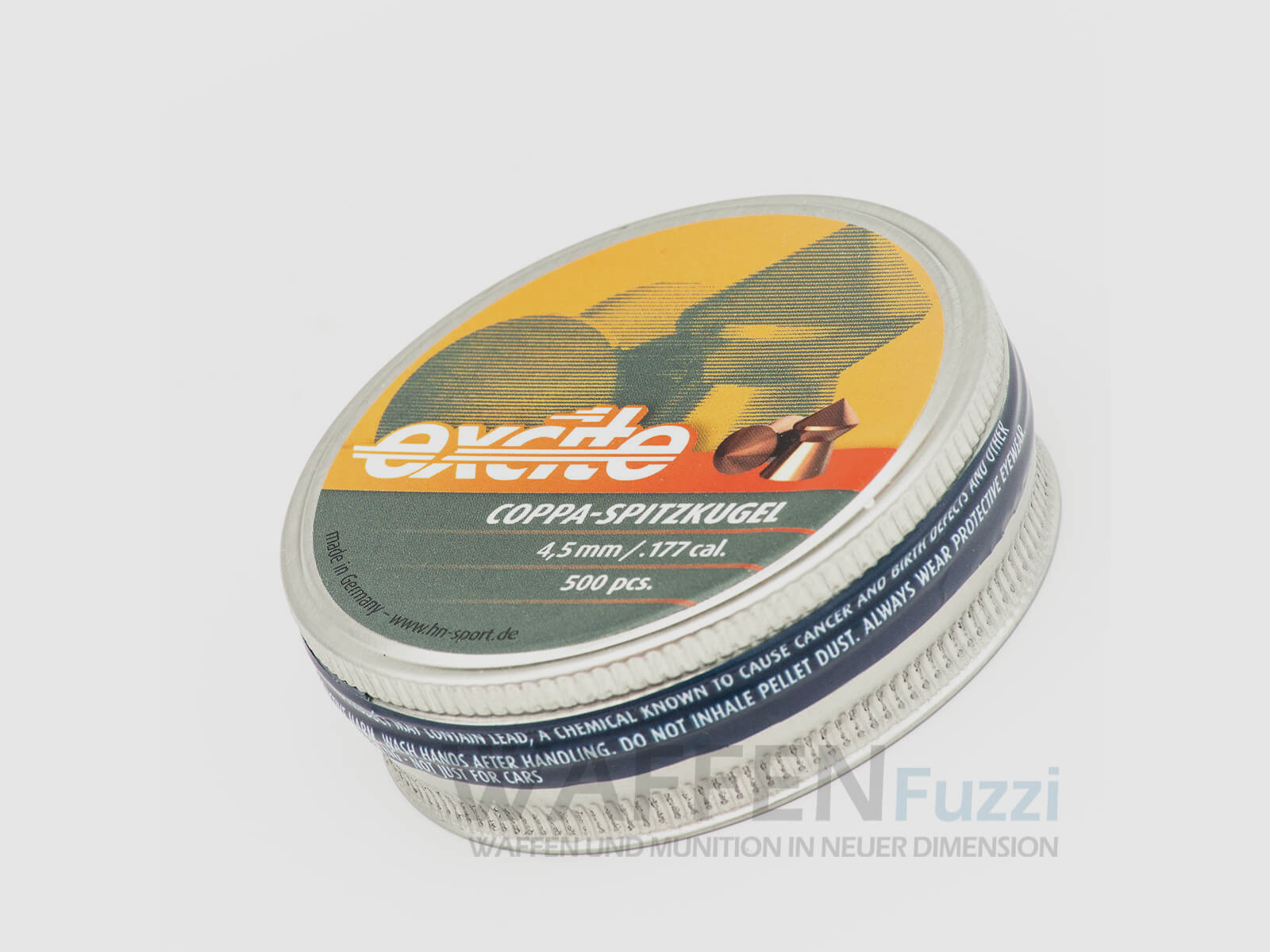 H&N Excite Coppa 500 pcs. Sharp head Diabolo 4.5mm