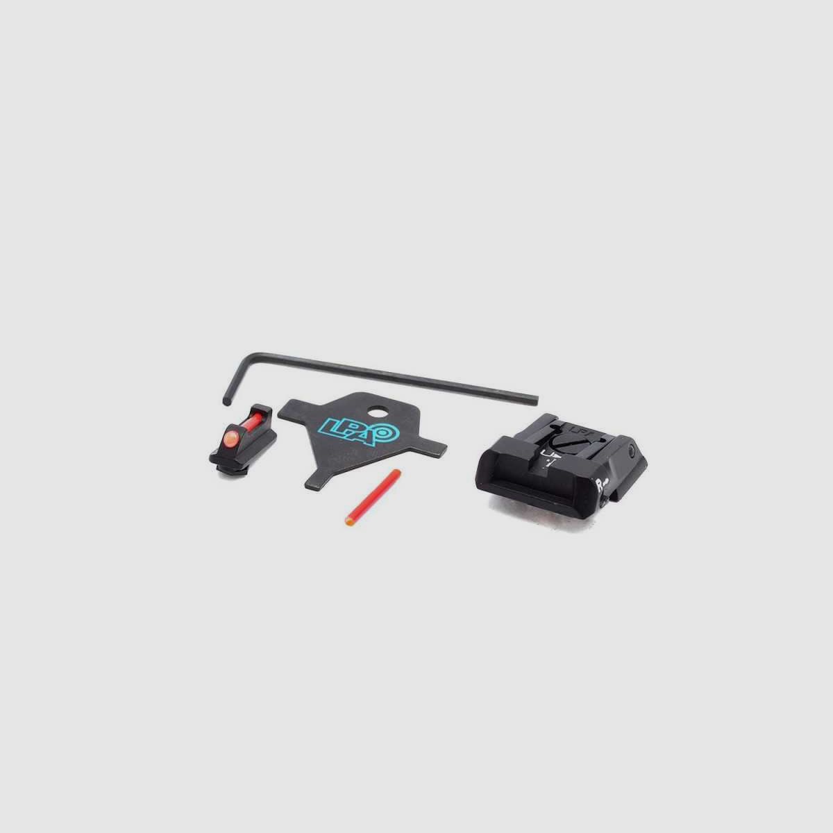 LPA SPS13WA6F Carry Sight Set for Walther PPQ Q5 Match with Fiber Optic Front, image 1 of 3