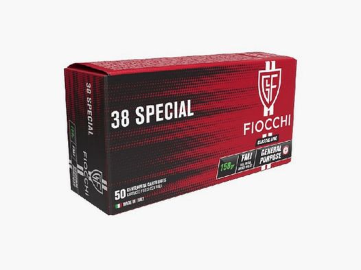 FIOCCHI PATRONEN 38SPL LRN 158 GR