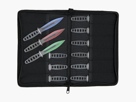 Wurfmesserset bunt 12 tlg.