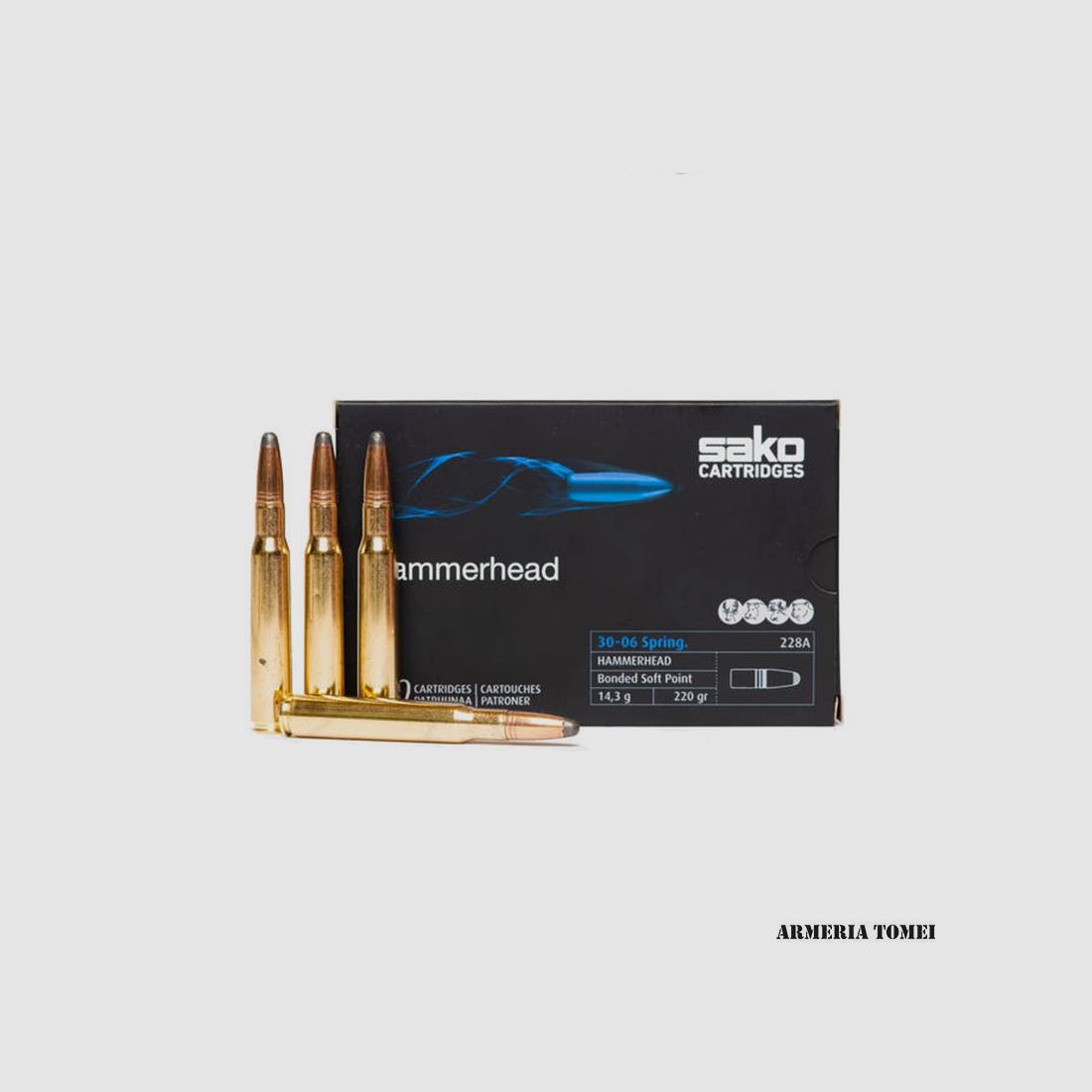 SAKO – 30-06 Spring. HAMMERHEAD Bonded Soft Point 14,3g | 220gr (20Stk) -228A