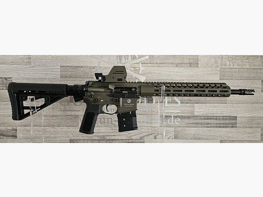 Schmeisser AR-15 M4FL OD Green 14,5" Cal. .223Rem. + Falke LE OD Green - spedizione gratuita - merce nuova dal commercio specializzato