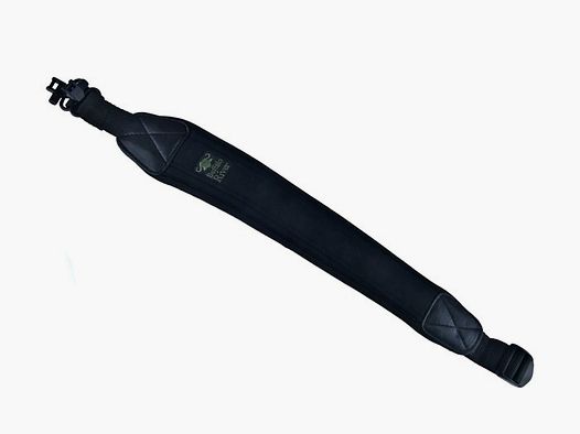 Buffalo River Gewehrriemen Extra breit: m. QD-Bügel Nylon-Gewehrriemen, schwarz