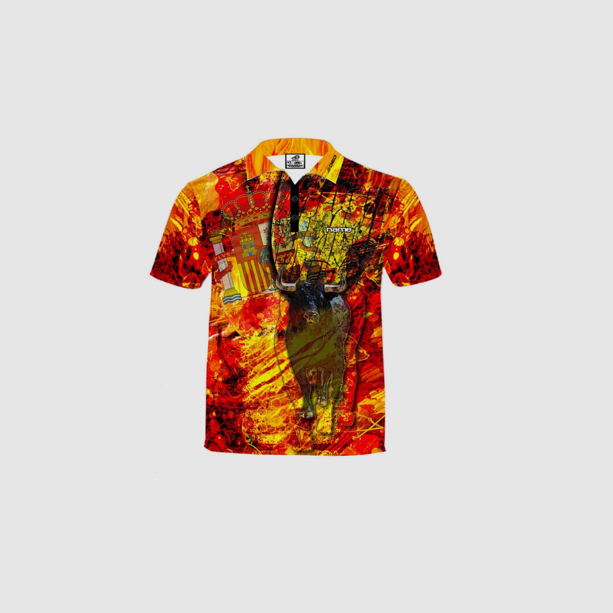 DED Spanien T-Shirt, Größe: S, Benutzerdefinierter Name: Mit Benutzerdefiniertem Namen, Bekleidungsart: Damen, Bild 1 von 3