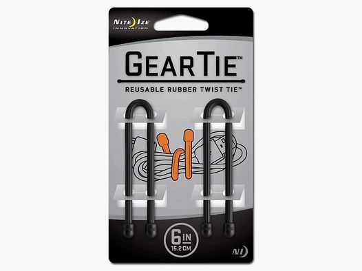 Nite Ize Nite Ize Gear Tie Original Gr.6 black 2-pack