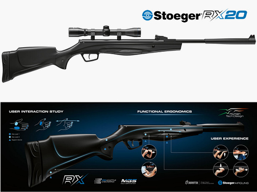 Luftgewehr Stoeger RX20 Dynamic Combo Zielfernrohr 4x32 Synthetikschaft Kaliber 5,5 mm (P18)