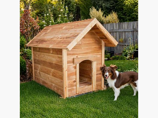 Nische für große Hunde aus druckimprägniertem Kiefernholz 115 × 80 × 106 cm