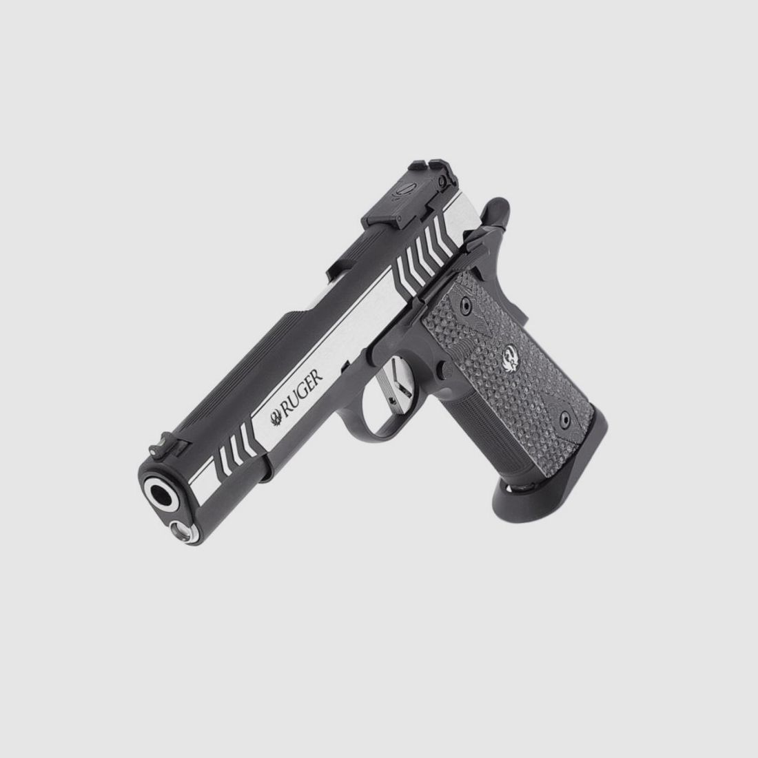 Ruger SR1911 Competition SLV BLK, Cal. 4,5mm; BB Co2; 2 J; 19 colpi, immagine 8 di 20