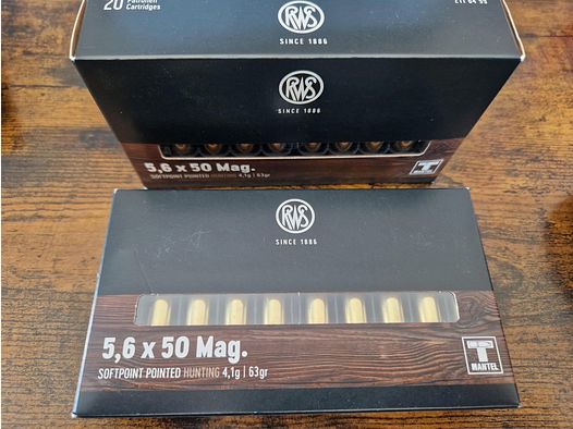 Munición RWS 5,6 x 50 MAG