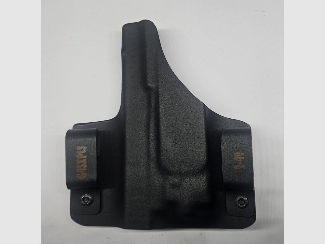 OWB-holster voor GLOCK 43X + OLIGHT PL3 MINI elegant Kydex buiten, afbeelding 2 van 2