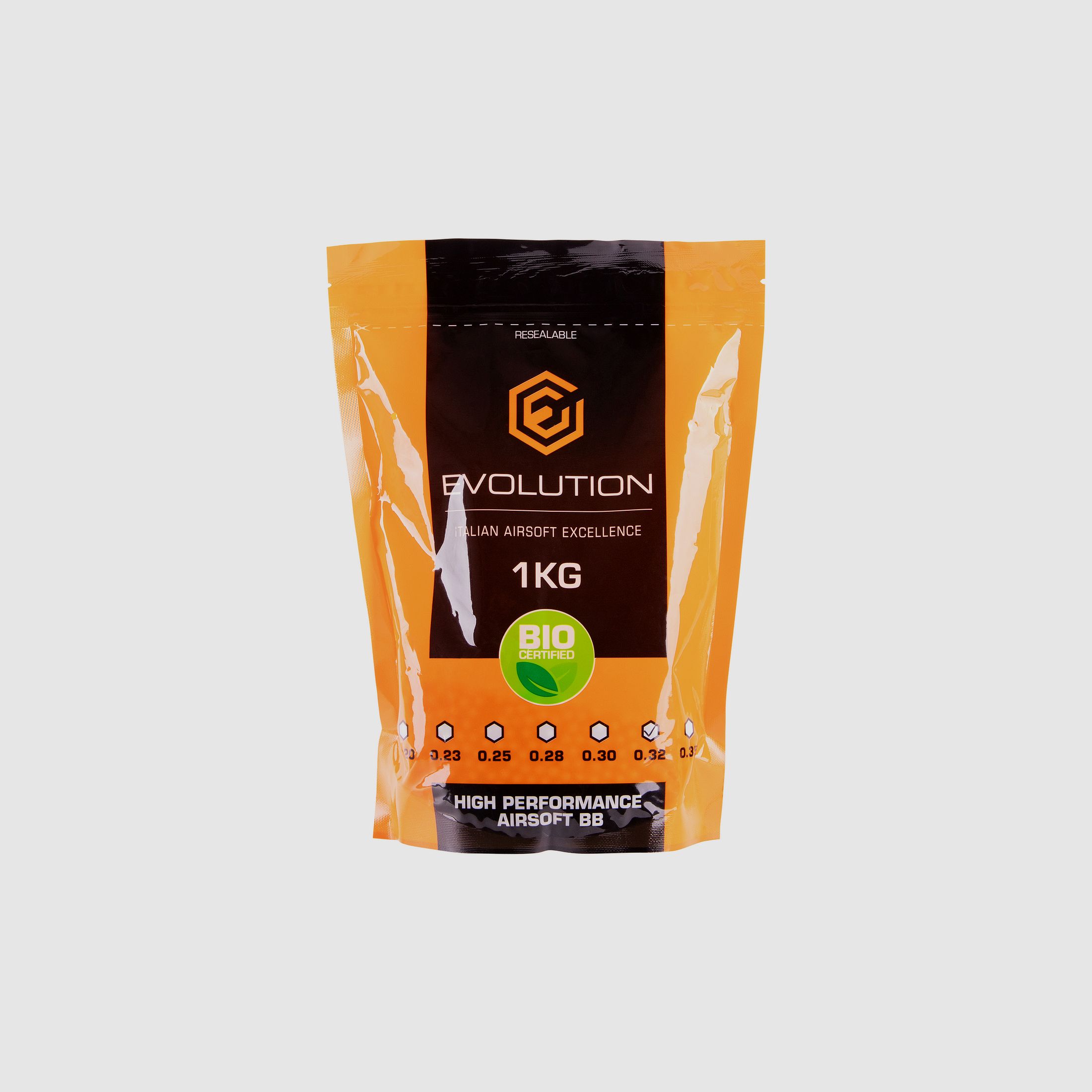 Evolution High Performance Airsoft BIO BBs 6mm 0.32g 3,125 pieces