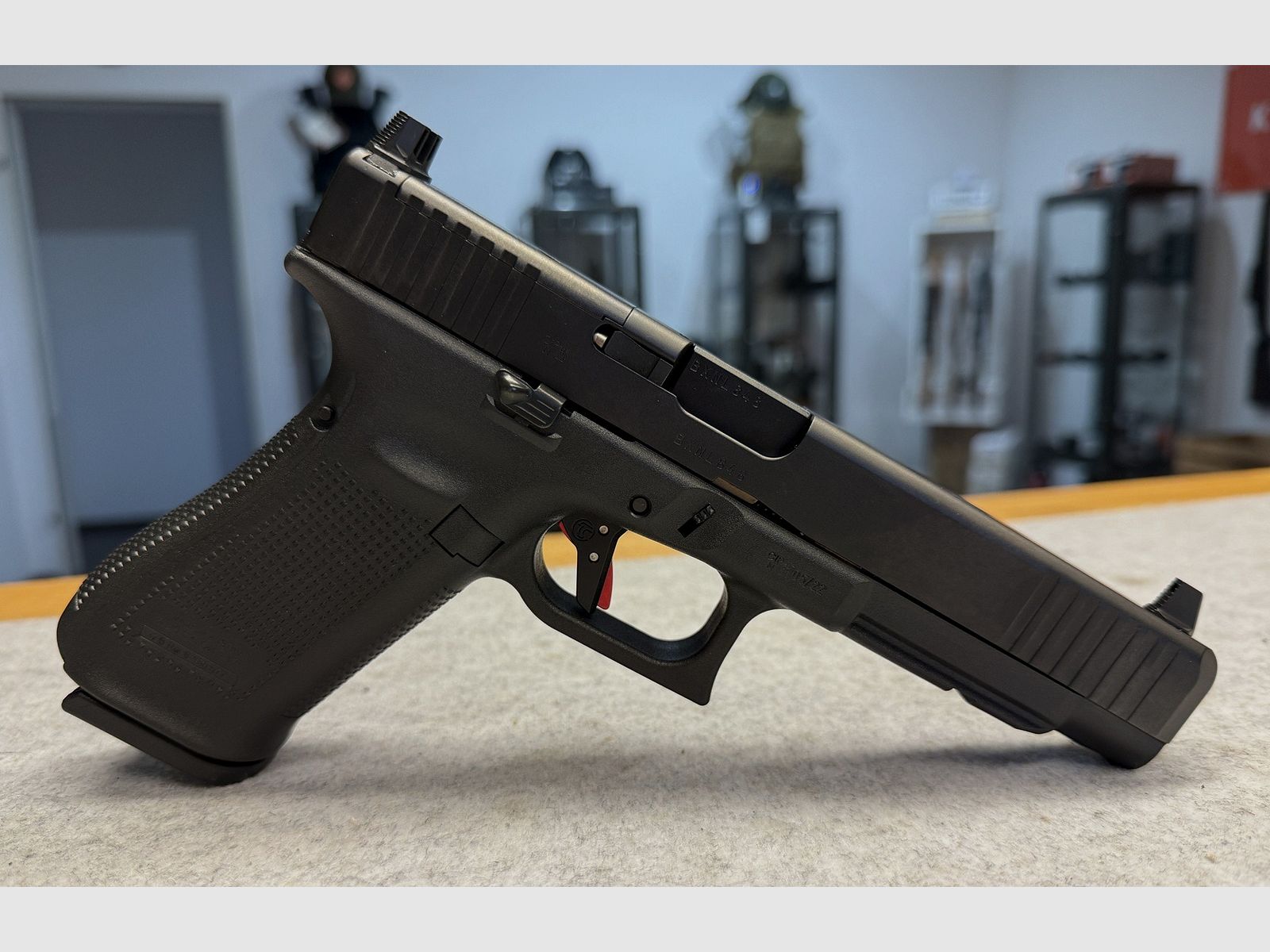 Glock 34 Gen. 5 MOS Competition caliber 9mm Luger including Timney match trigger & SD steel sights